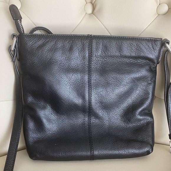 Brighton Limited Edition Black Leather Embroidered Organizer Crossbody - Picture 4 of 4